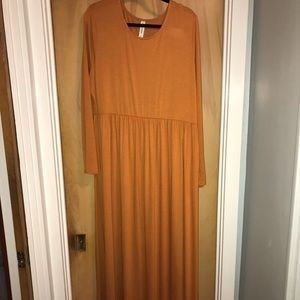 Burnt Orange Zenana Outfitters Maxi Dress 3X